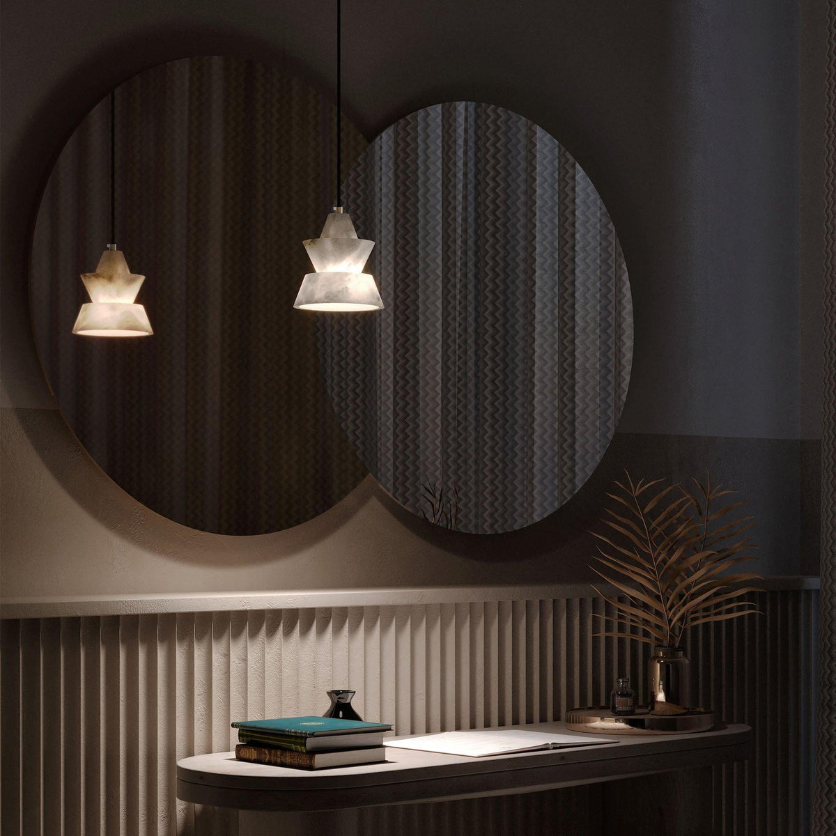 Evo hanglamp in albast