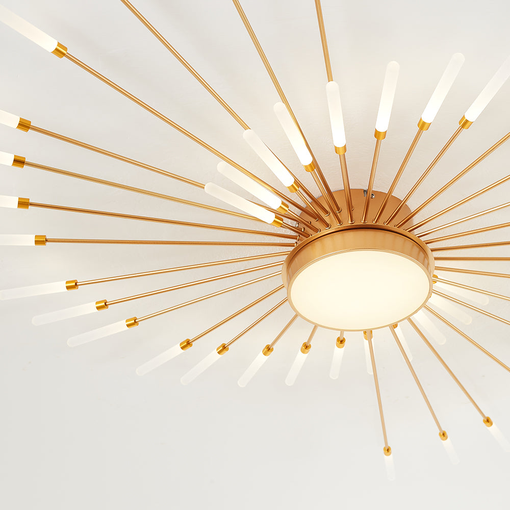 Lowry  Moderne Vuurwerk LED Plafondlampen Zwart Goud Woonkamer