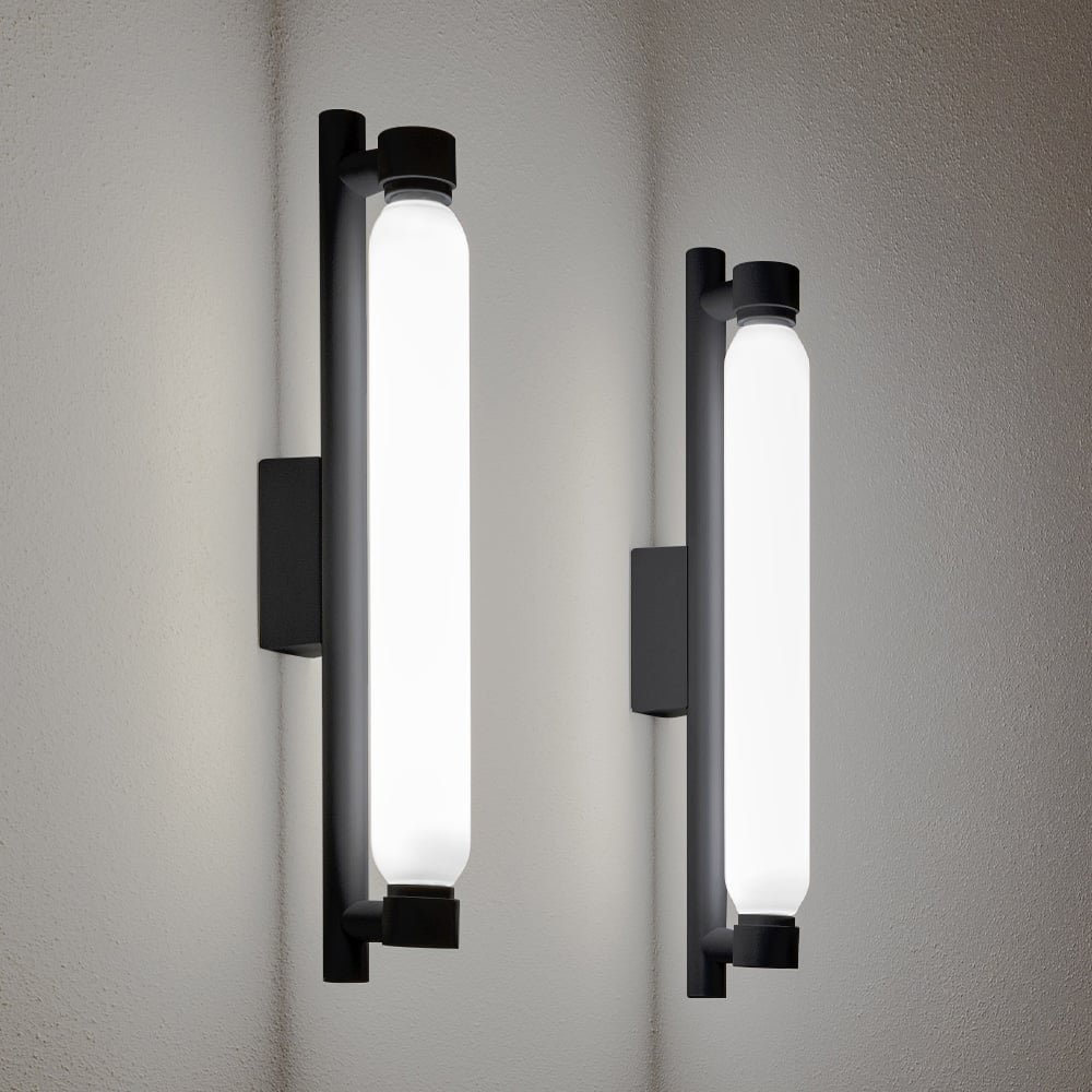 Cumiror wandlamp met glazen kap