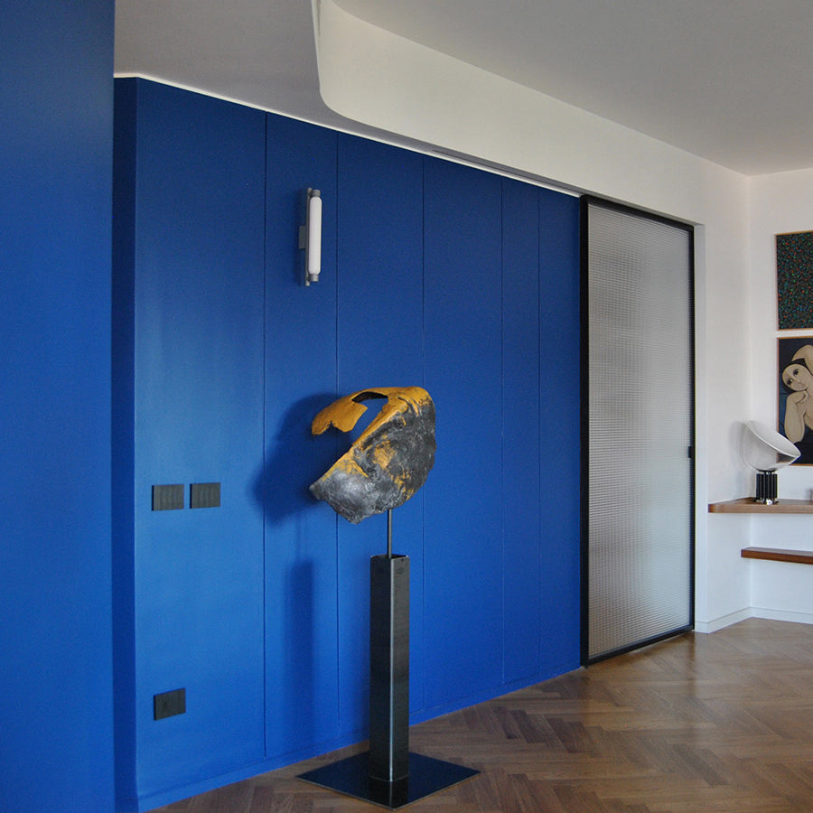 Cumiror wandlamp met glazen kap