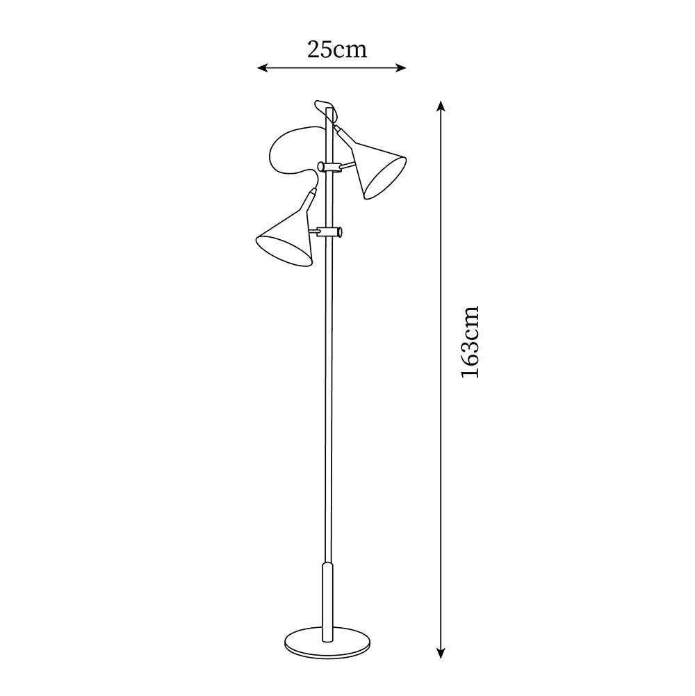 Laiton vloerlamp