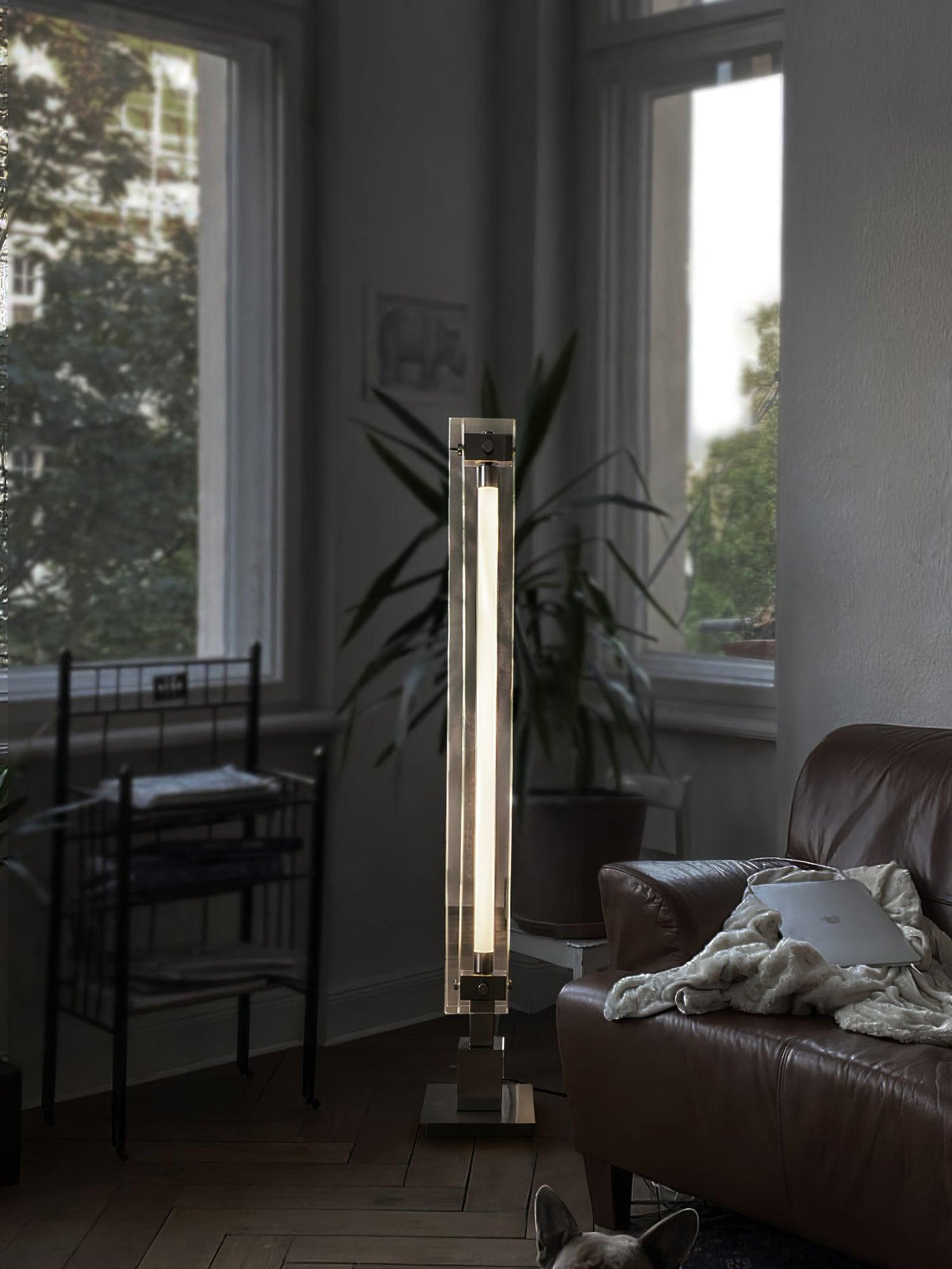 Avthaaril vloerlamp van acryl