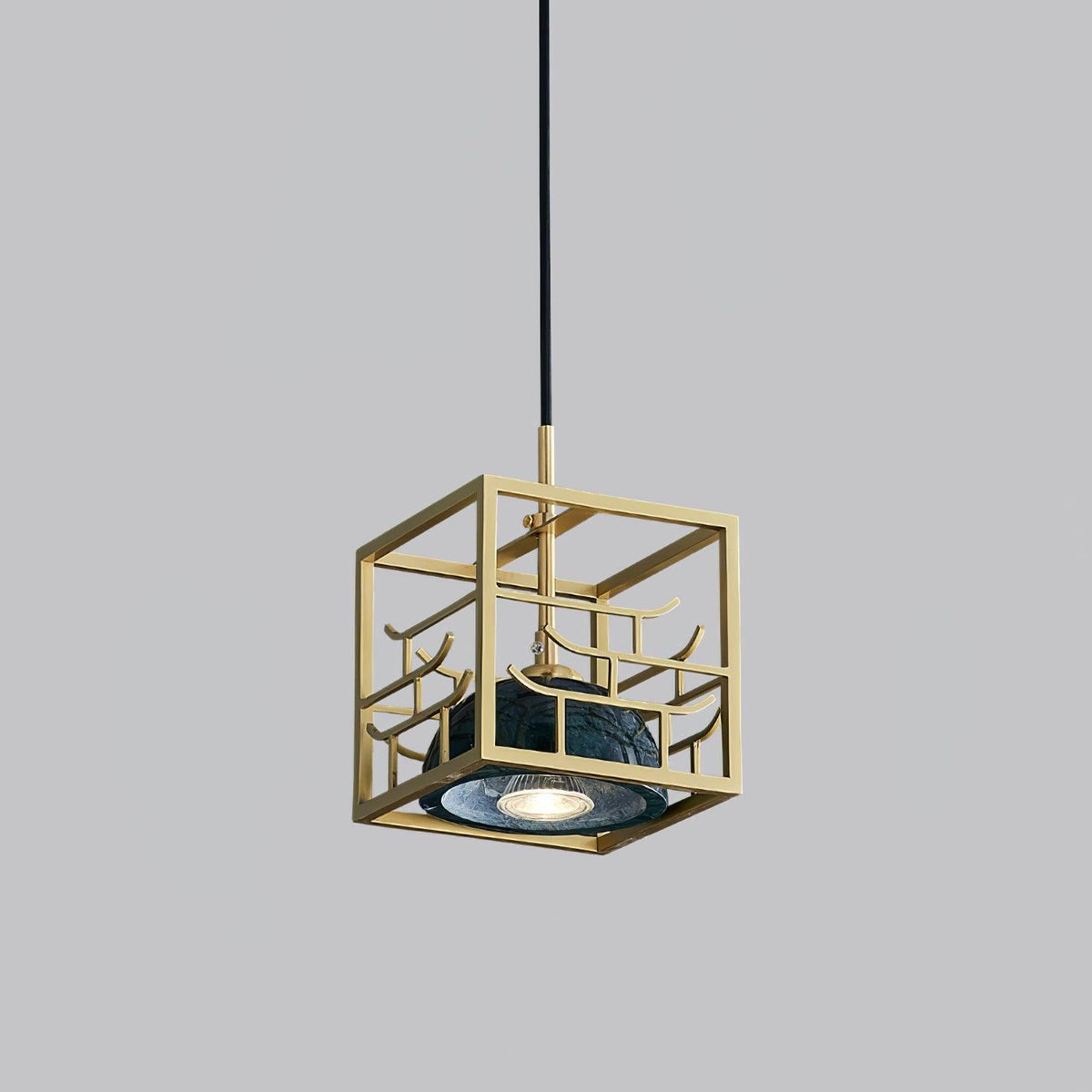 Cubo Moderne hanglamp van messing
