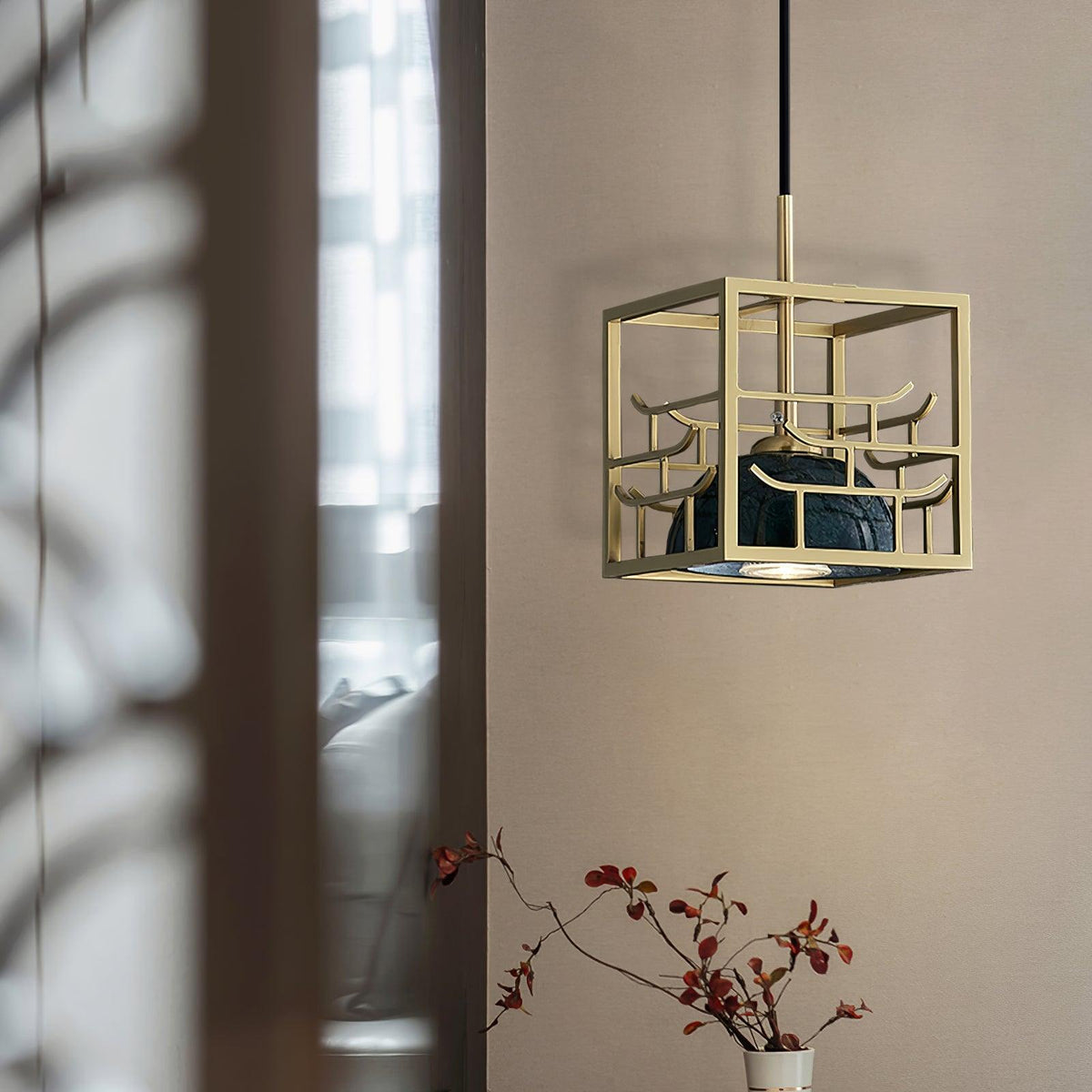 Cubo Moderne hanglamp van messing