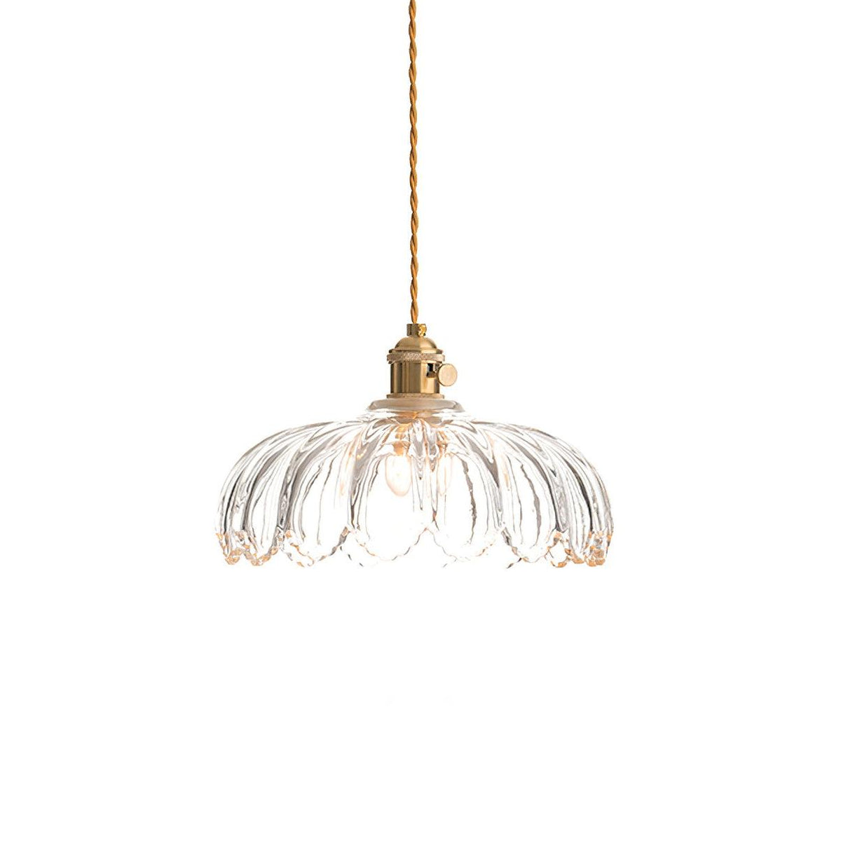 Limea Groene hanglamp met Bloemmotief van glas