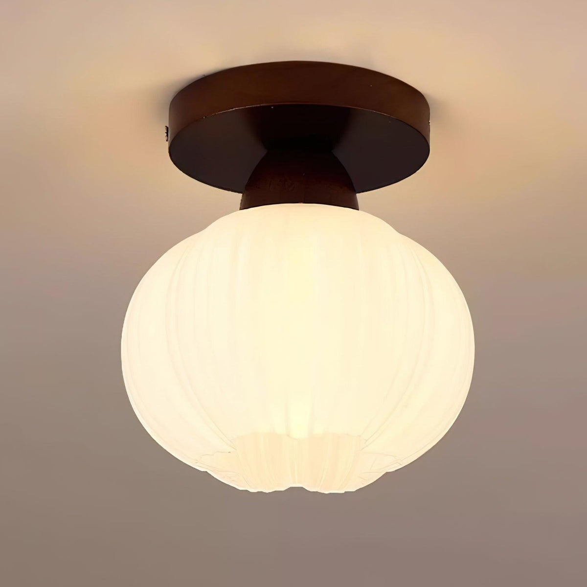 Dura Grote Bloemzak plafondlamp van Hout