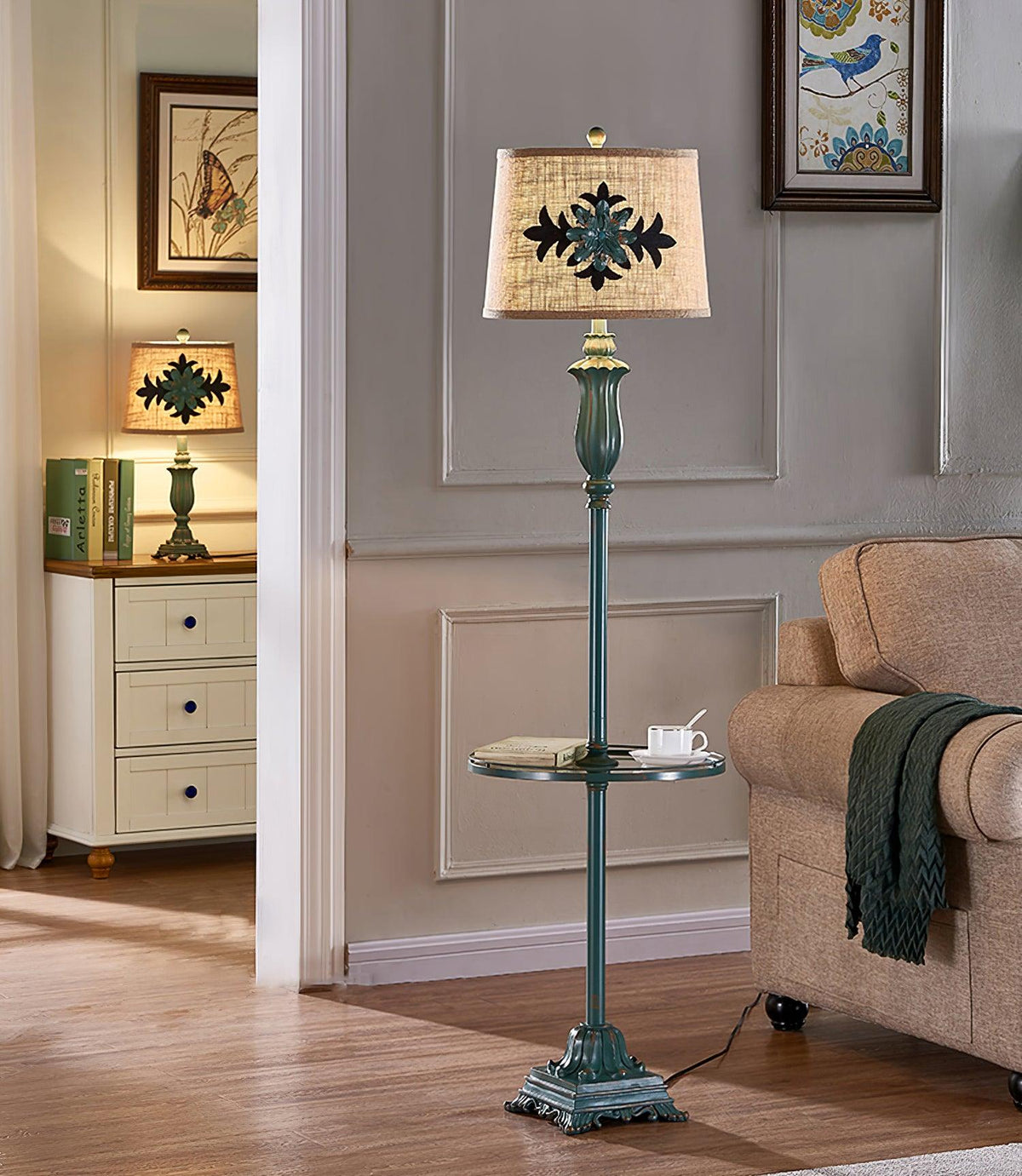 Lucirina Vintage hars vloerlamp