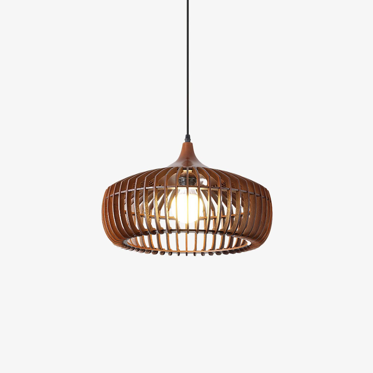 Lixu houten retro hanglamp