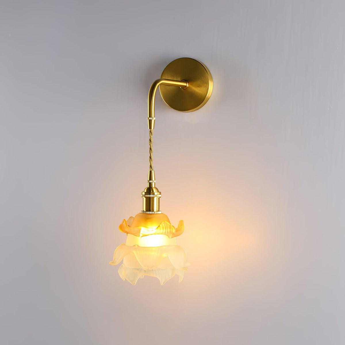 Amarira Premium elegantie wandlamp van messing en glas