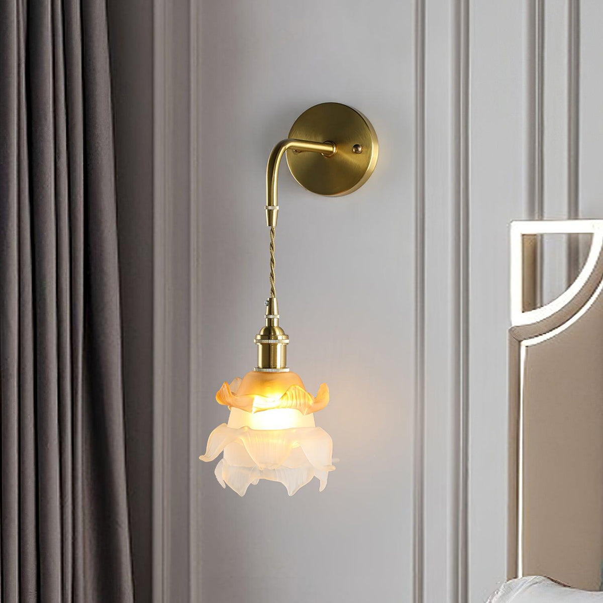 Amarira Premium elegantie wandlamp van messing en glas