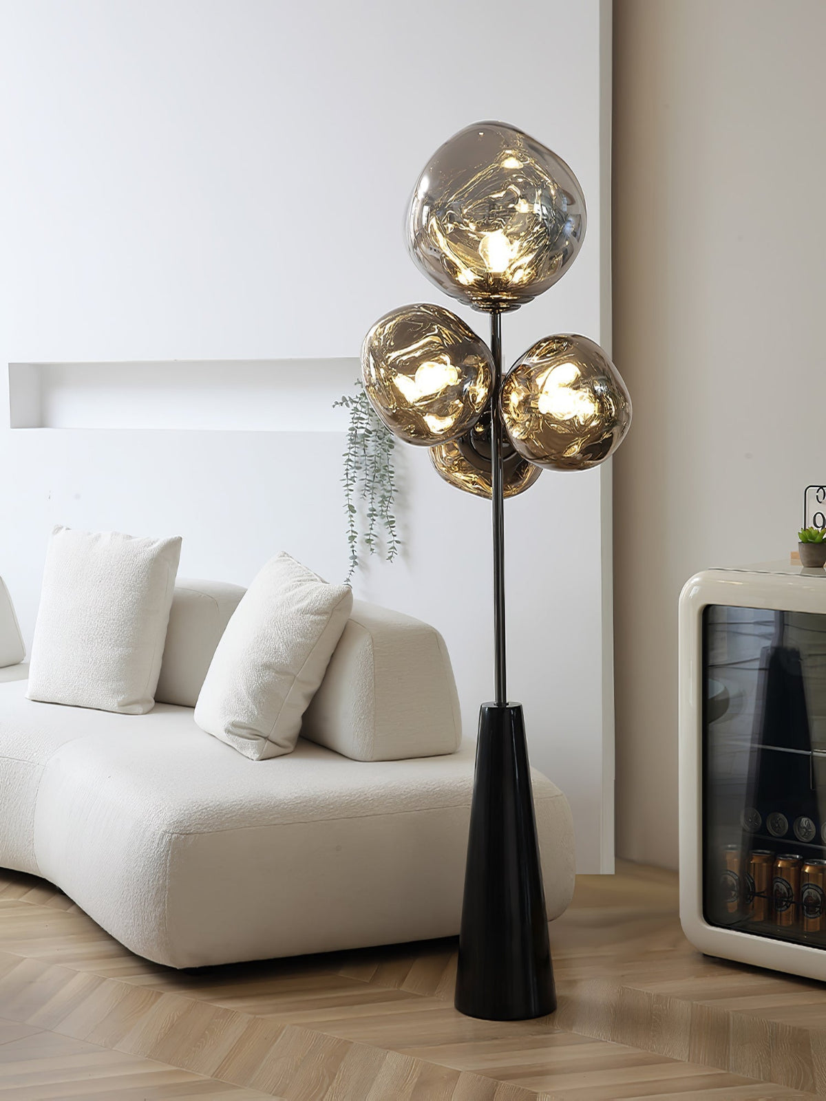 Viri moderne vloerlamp met marmer