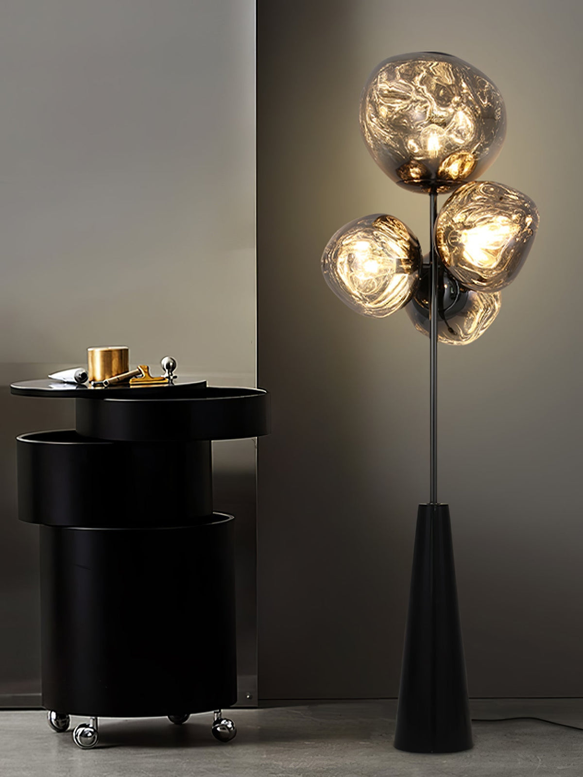Viri moderne vloerlamp met marmer