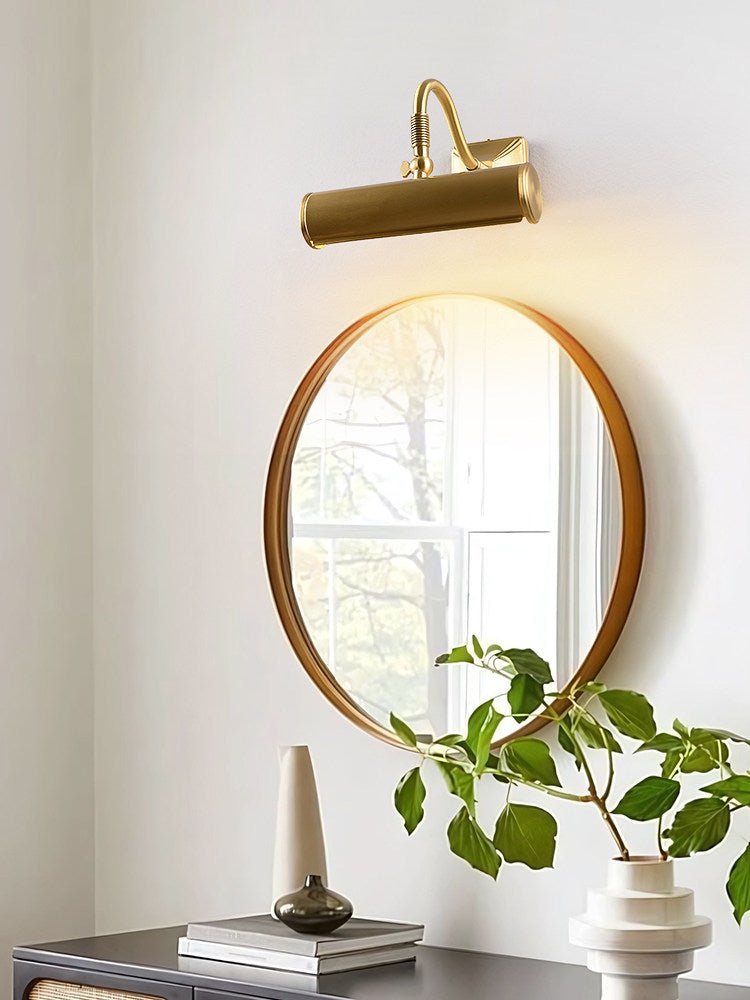 Solivielle wandlamp van messing