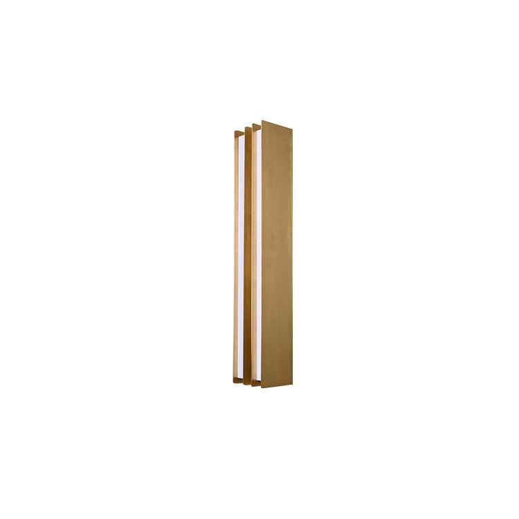 Vincent Minimalistische messing wandlamp met gelaagde bladen