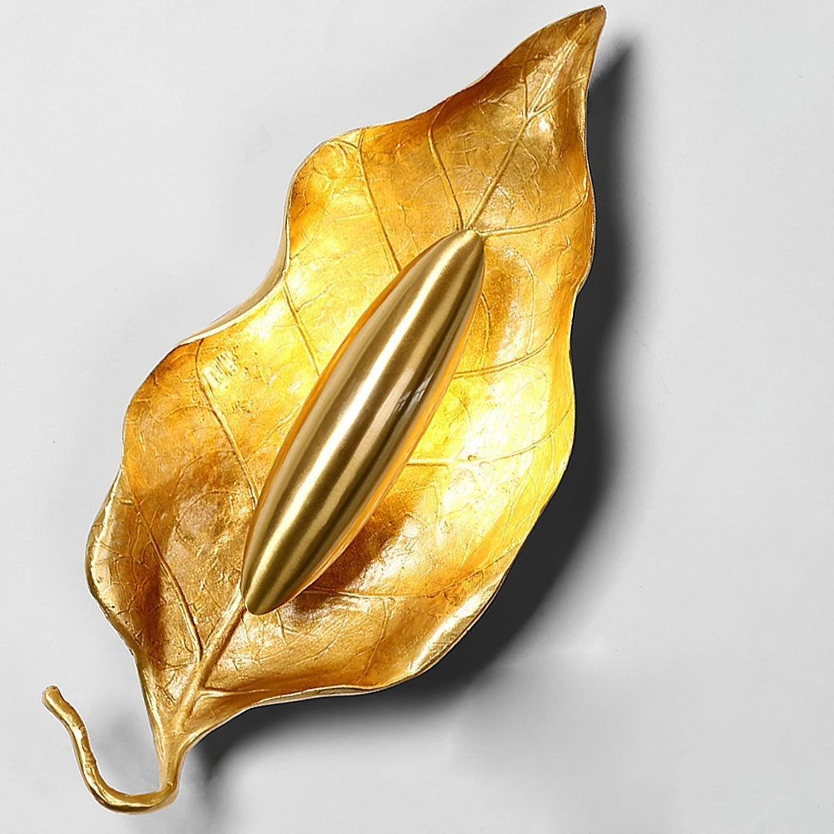 Corsel Noordse kunst Blad messing wandlamp