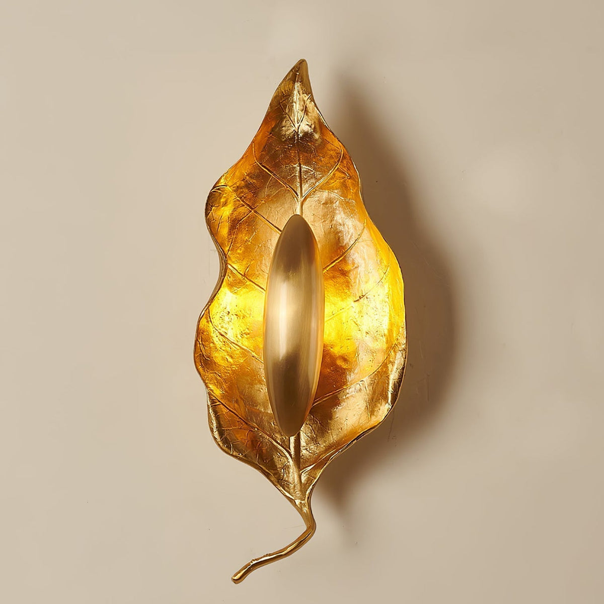 Corsel Noordse kunst Blad messing wandlamp