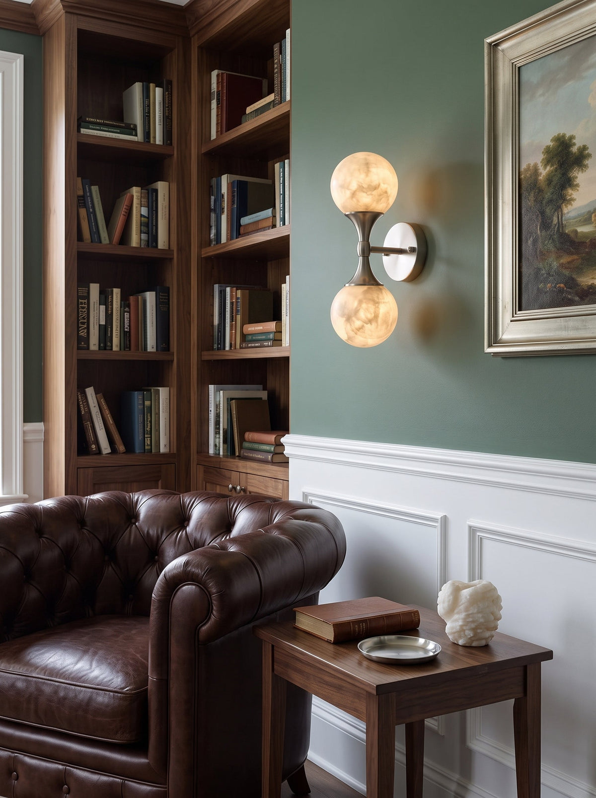 Ulverford dual albast wandlamp