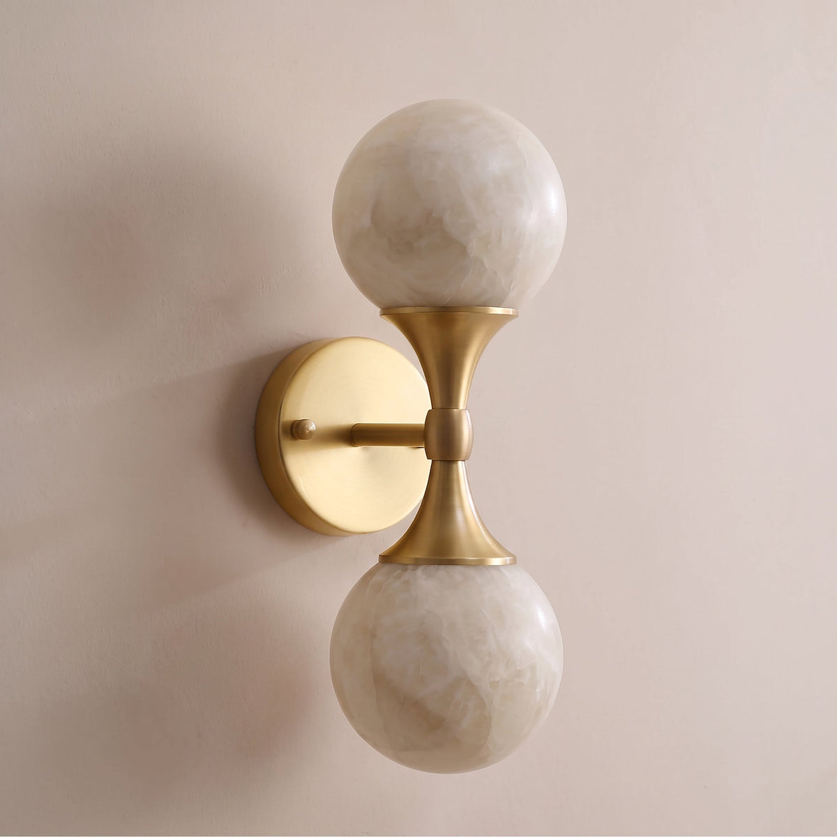 Ulverford dual albast wandlamp