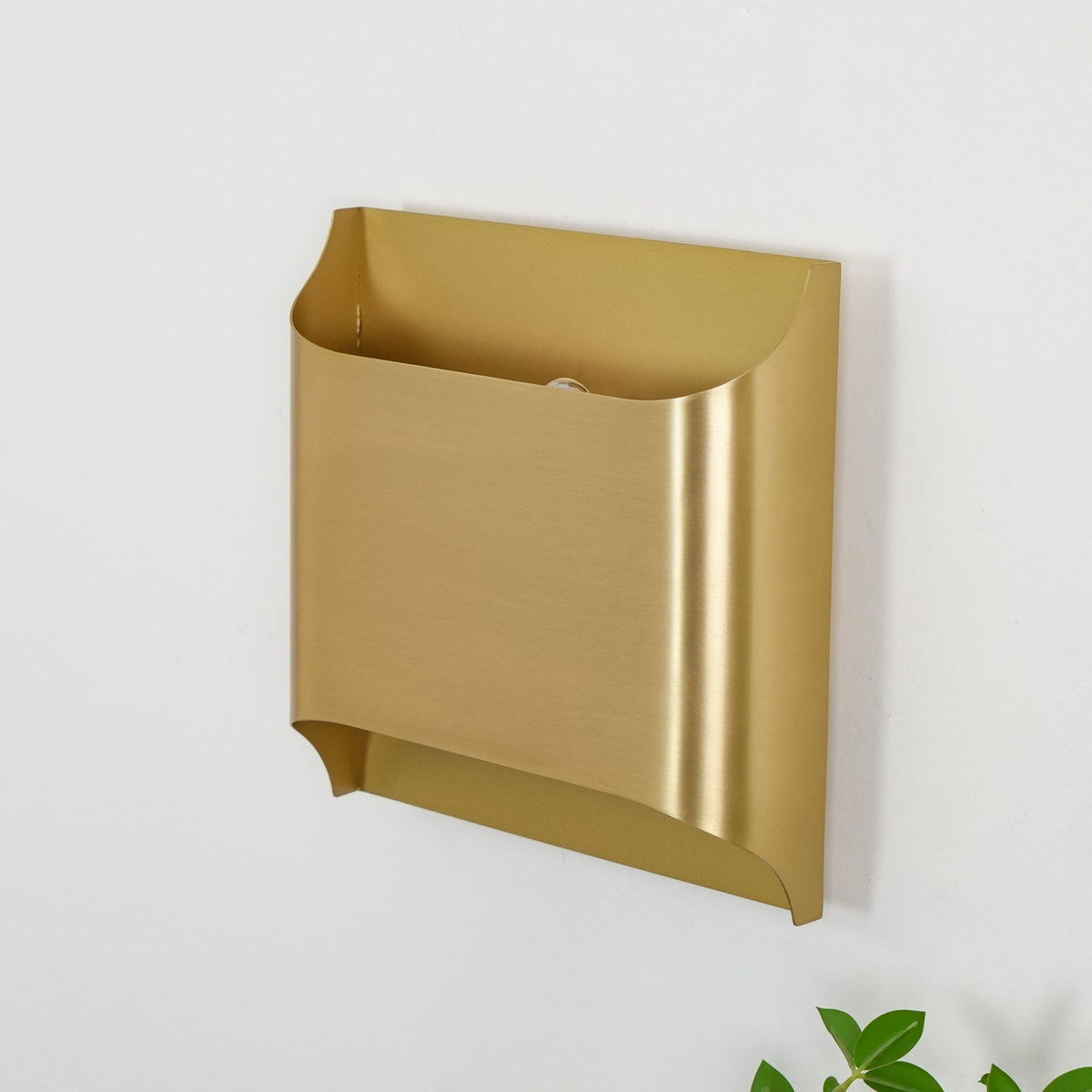 Hardy wandlamp van messing