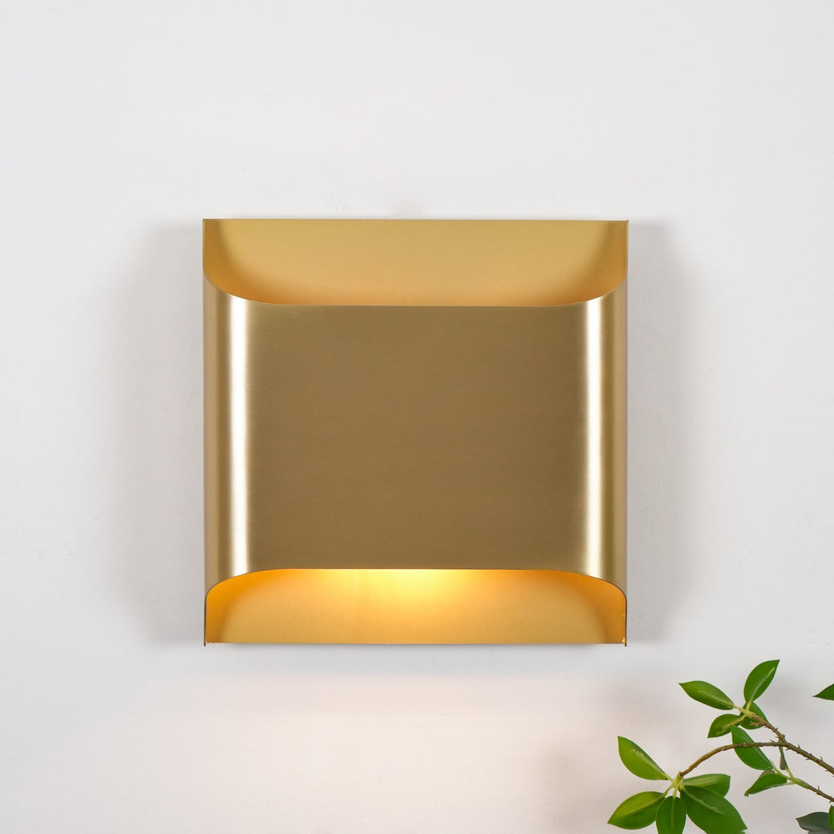 Hardy wandlamp van messing