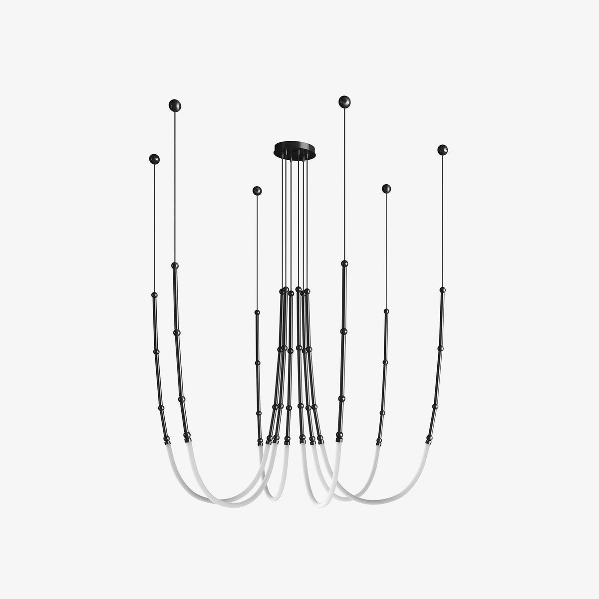 Rio Kroonluchter Leda LED Flexibel Modern Sculpturaal
