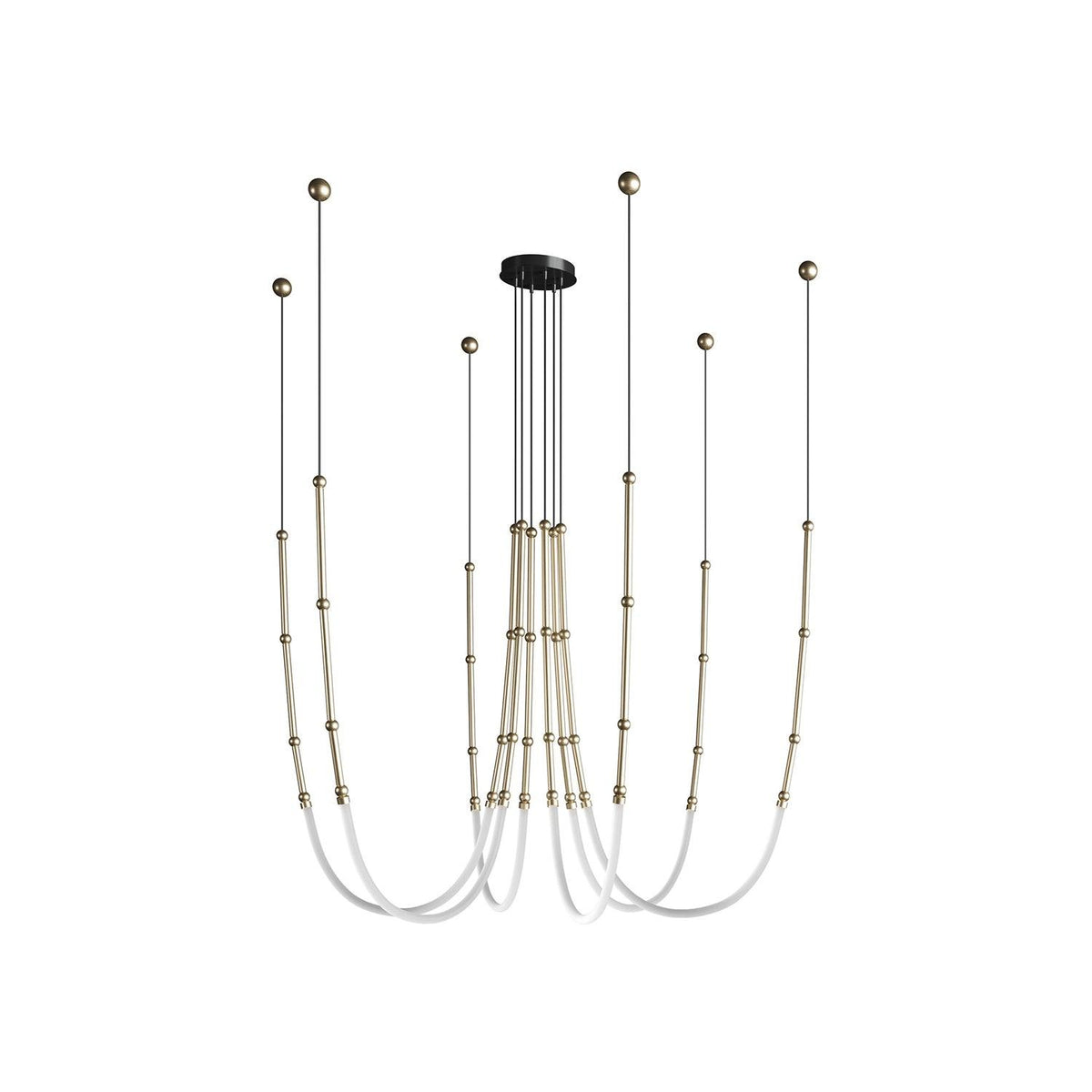 Rio Kroonluchter Leda LED Flexibel Modern Sculpturaal
