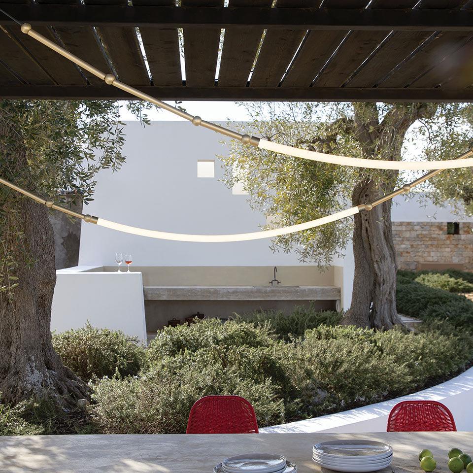 Rio Kroonluchter Leda LED Flexibel Modern Sculpturaal
