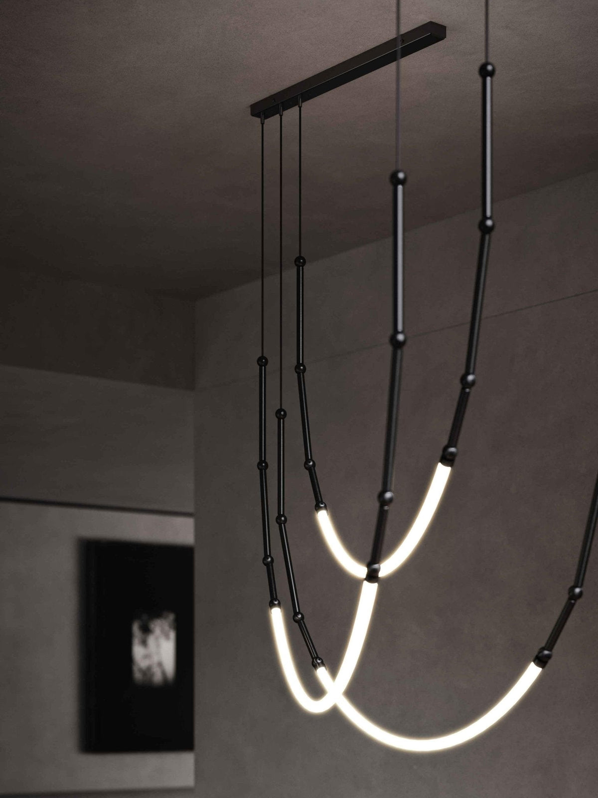 Rio Kroonluchter Leda LED Flexibel Modern Sculpturaal
