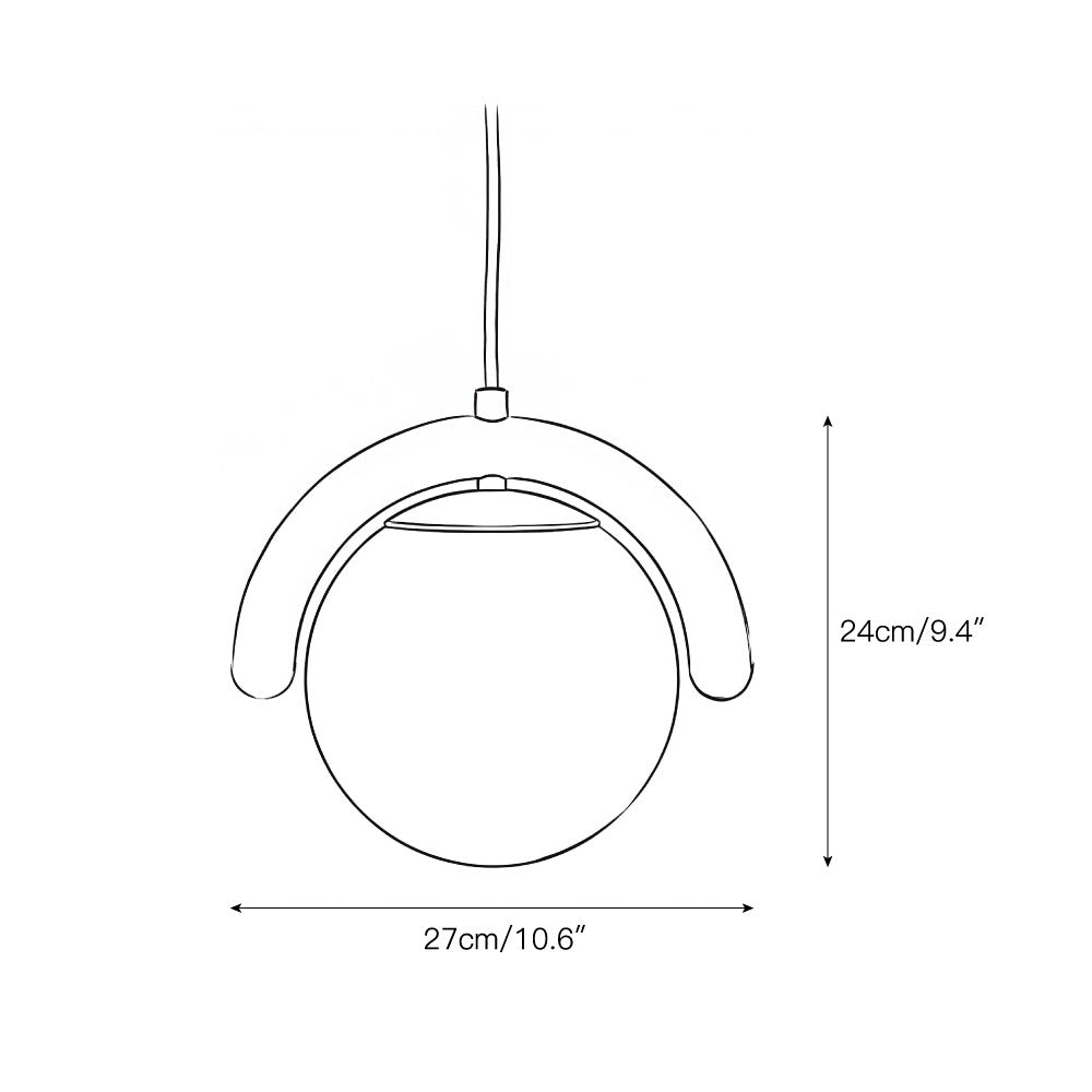 Elowis Lineaire hanglamp met bolvormige lichtpunten