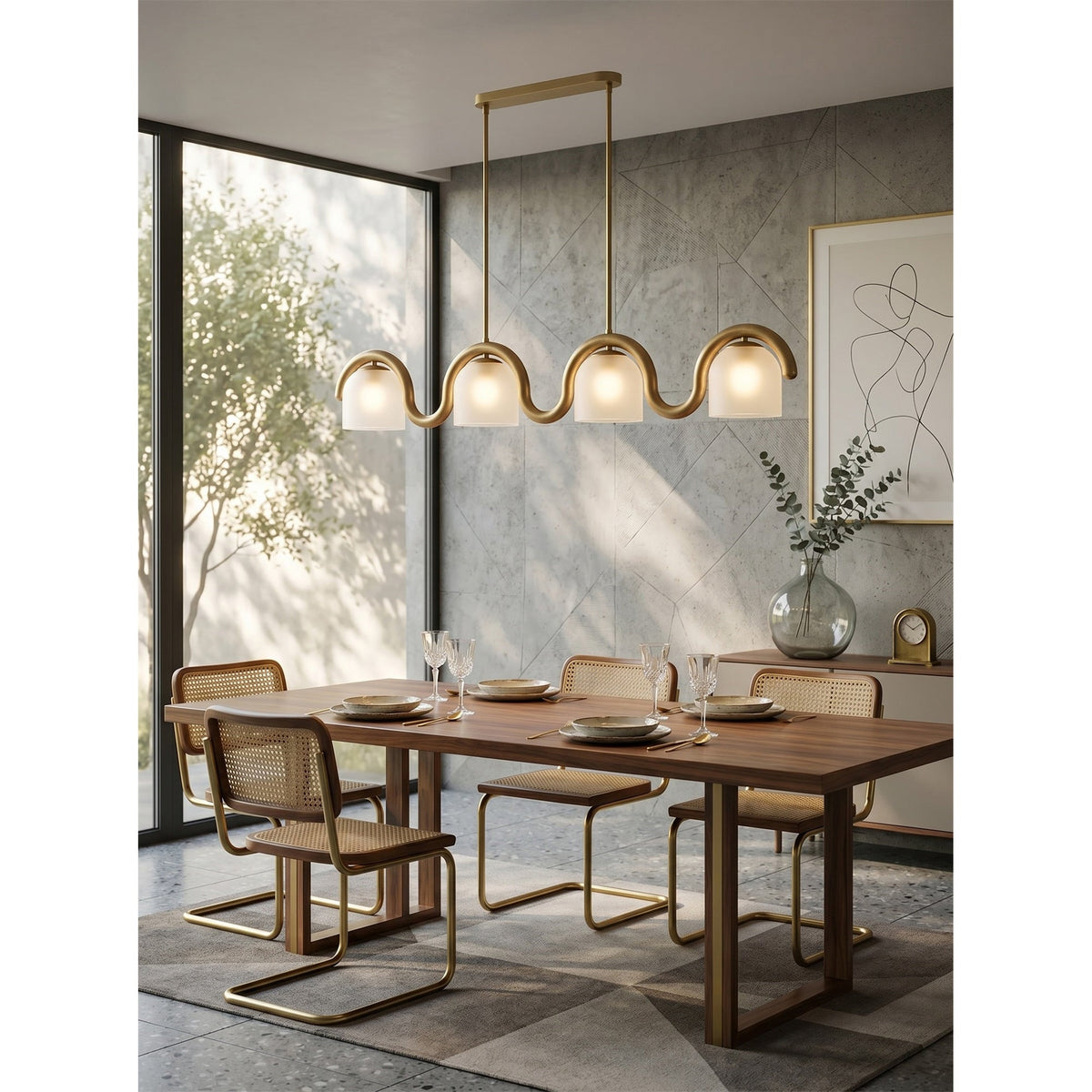 Lenox Linear glas Kroonluchter