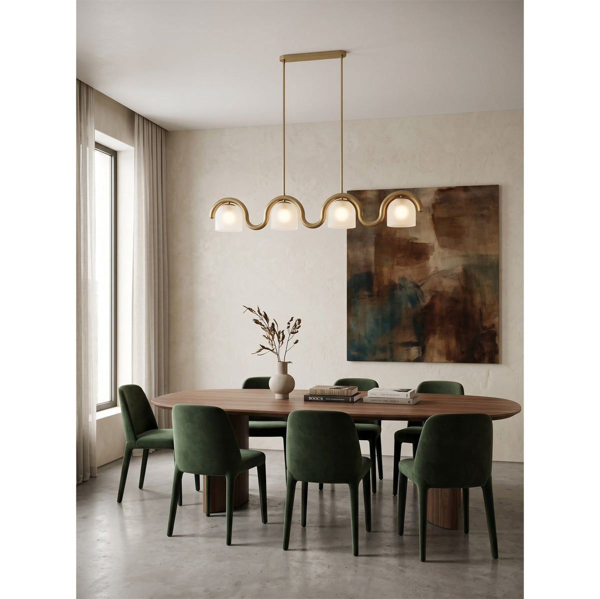 Lenox Linear glas Kroonluchter