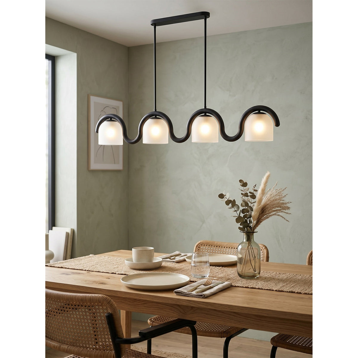 Lenox Linear glas Kroonluchter