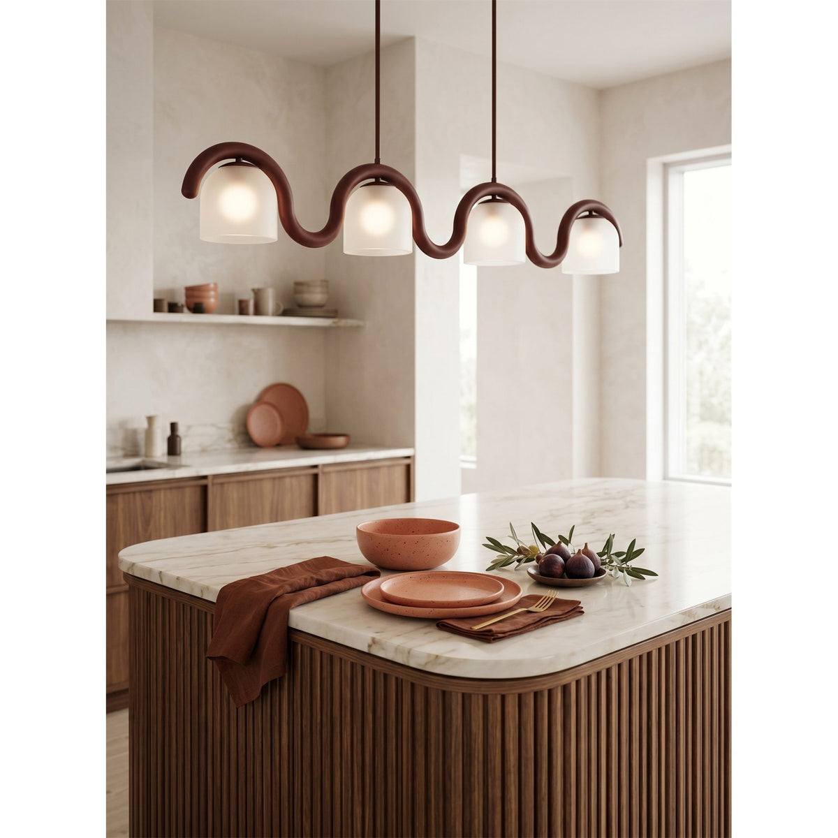 Lenox Linear glas Kroonluchter