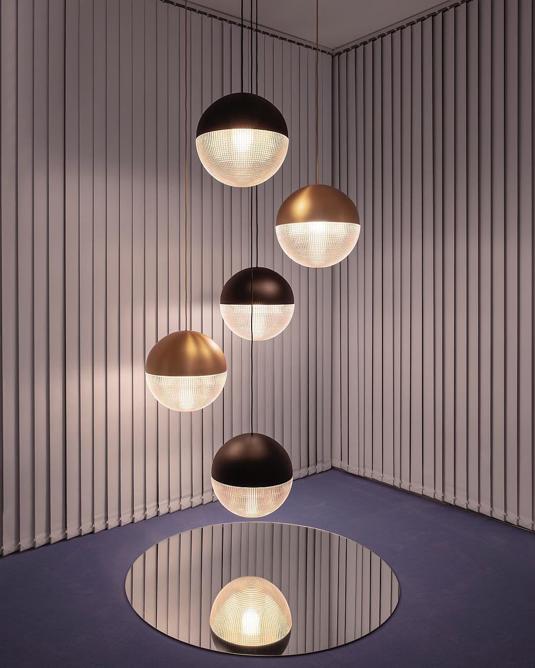 Kevelo Moderne hanglamp van messing glas