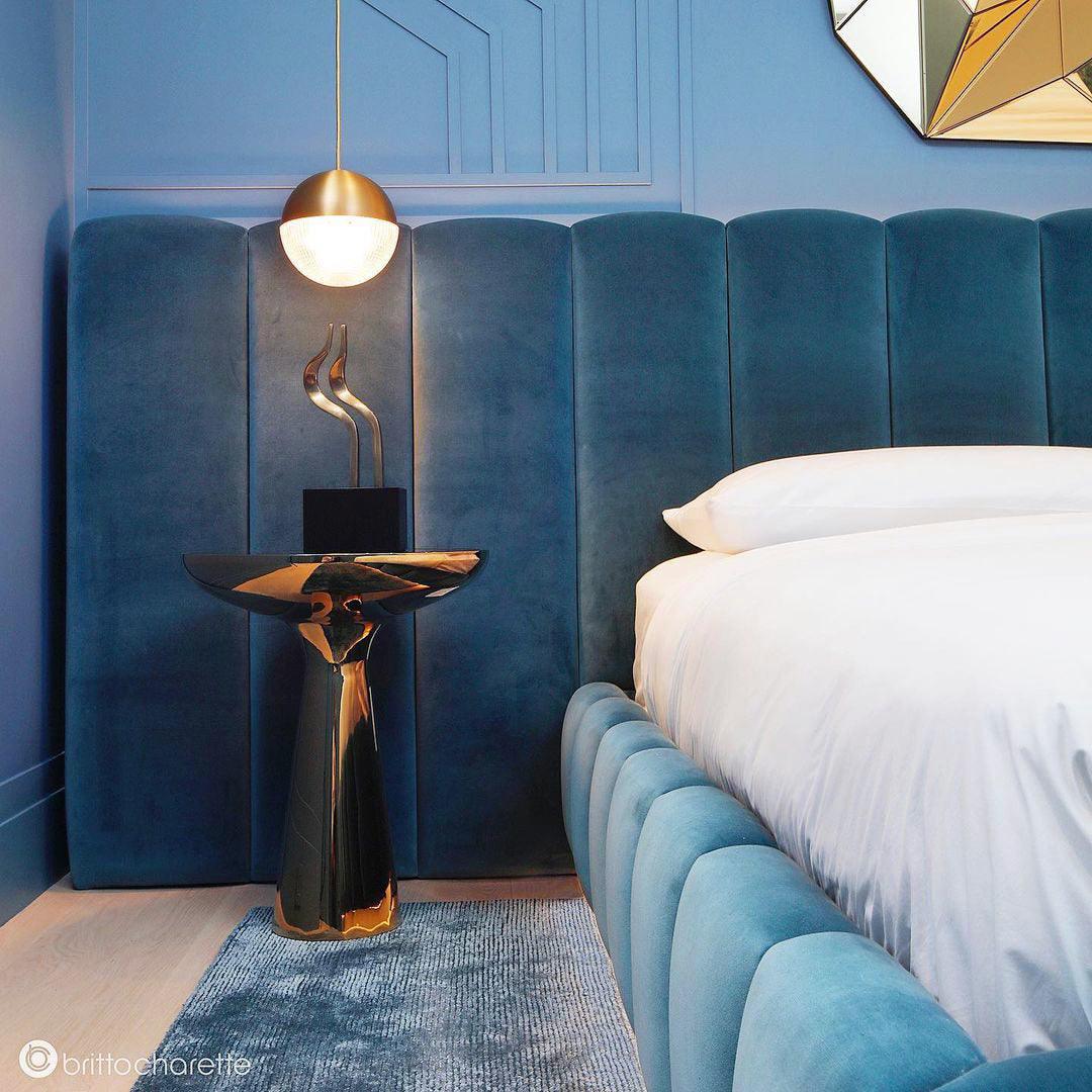 Kevelo Moderne hanglamp van messing glas
