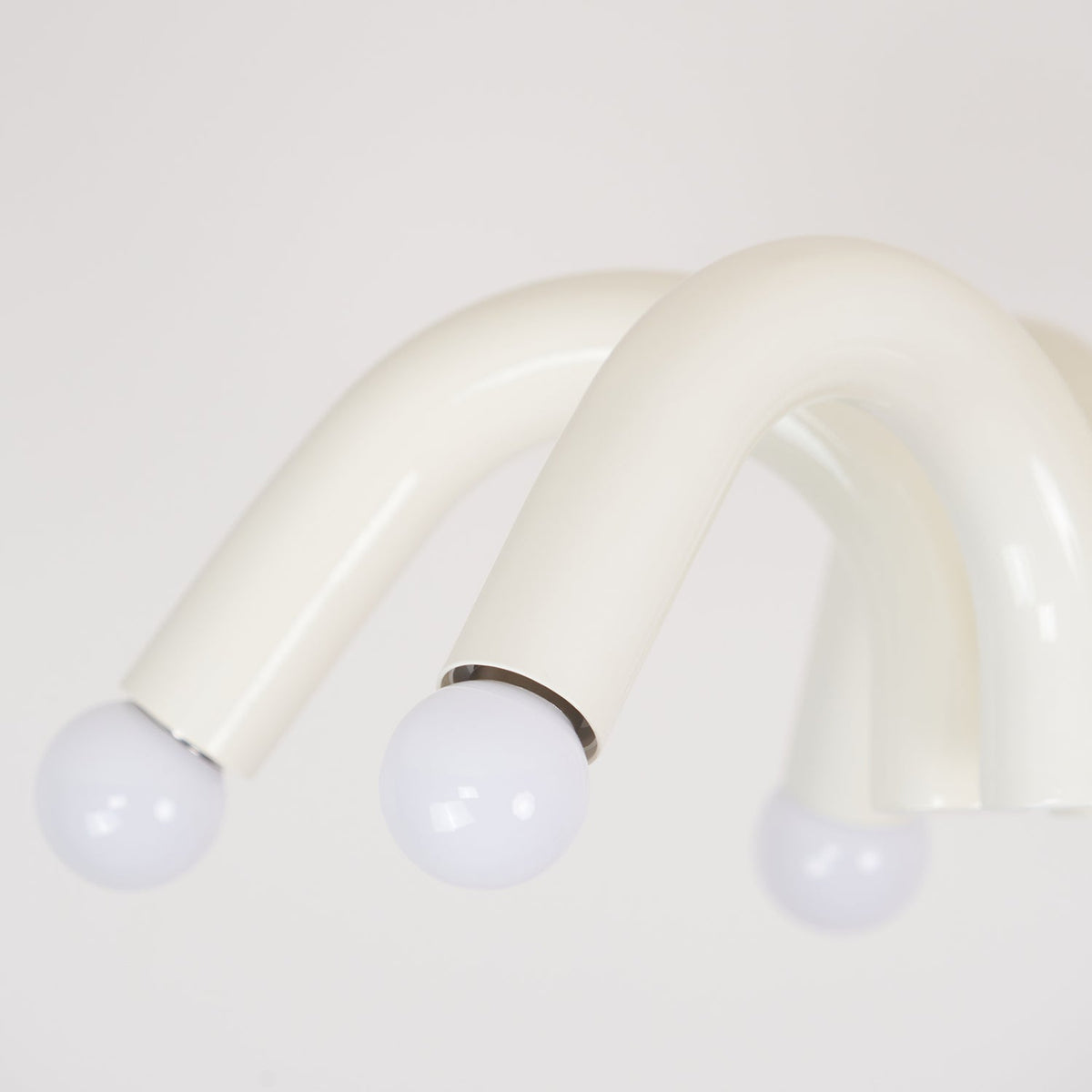 Fivelle Moderne kroonluchter van beige metaal met meerdere armen