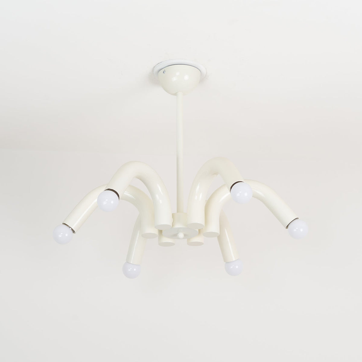 Fivelle Moderne kroonluchter van beige metaal met meerdere armen