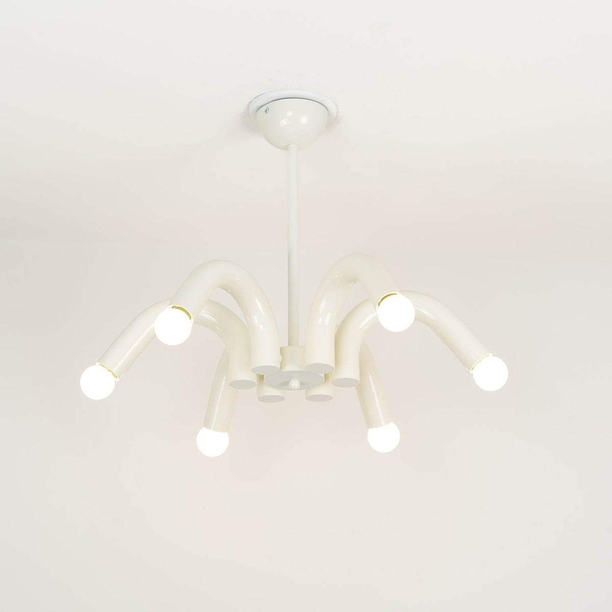 Fivelle Moderne kroonluchter van beige metaal met meerdere armen