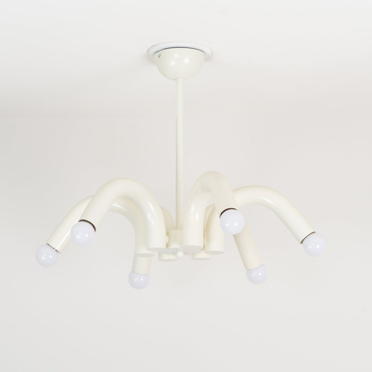 Fivelle Moderne kroonluchter van beige metaal met meerdere armen