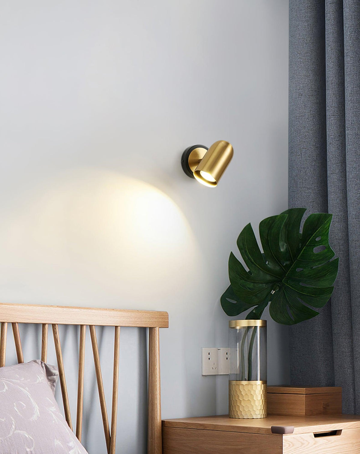 Oriaira moderne minimalistische wandlamp in goudkleurige afwerking