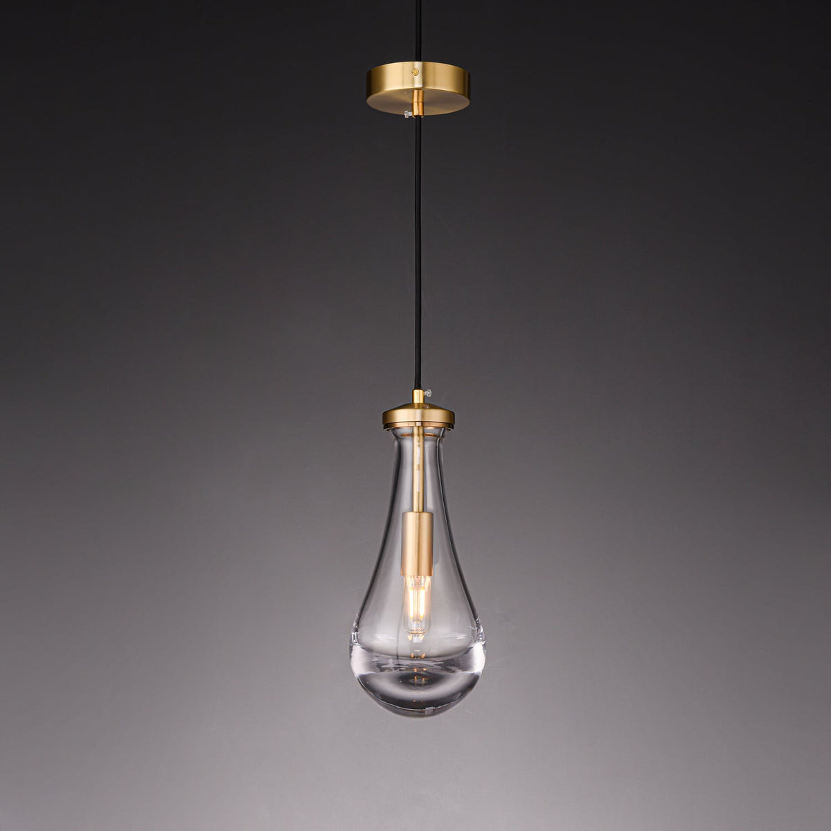 Votheor Moderne minimalistische hanglamp van messing en glas