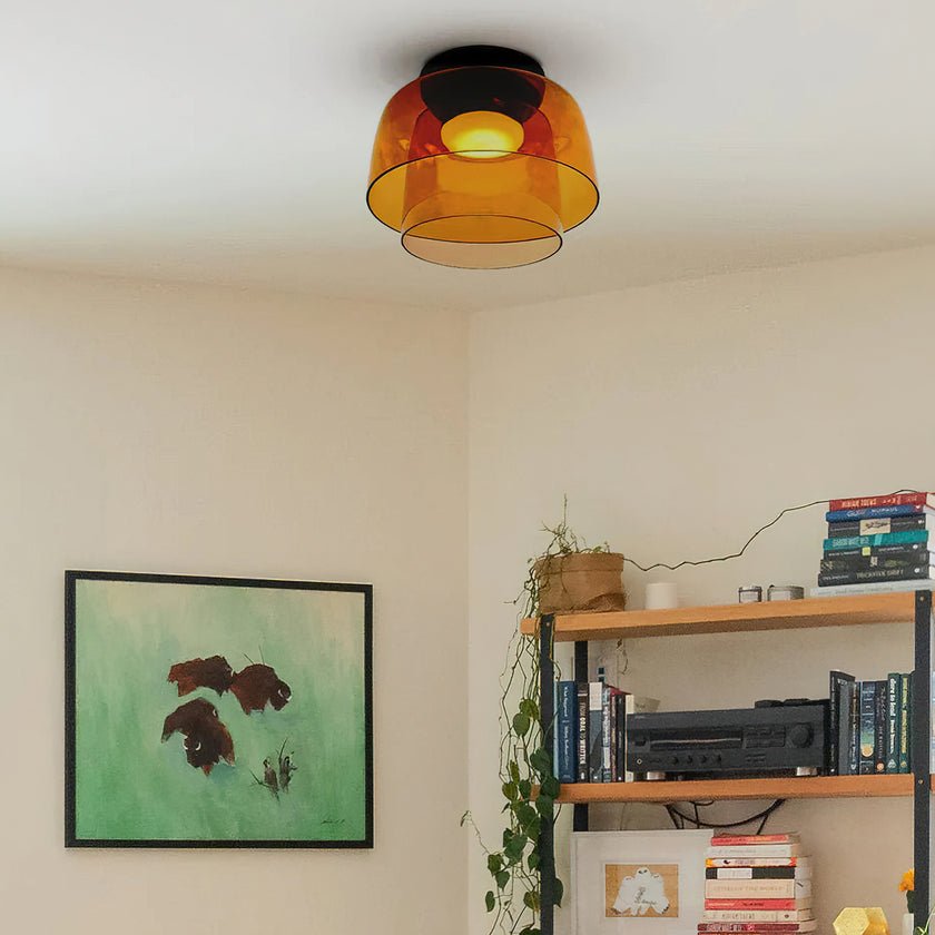 Miroriella plafondlamp gelaagde structuur warm elegant