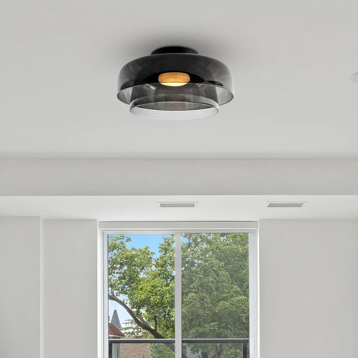 Miroriella plafondlamp gelaagde structuur warm elegant