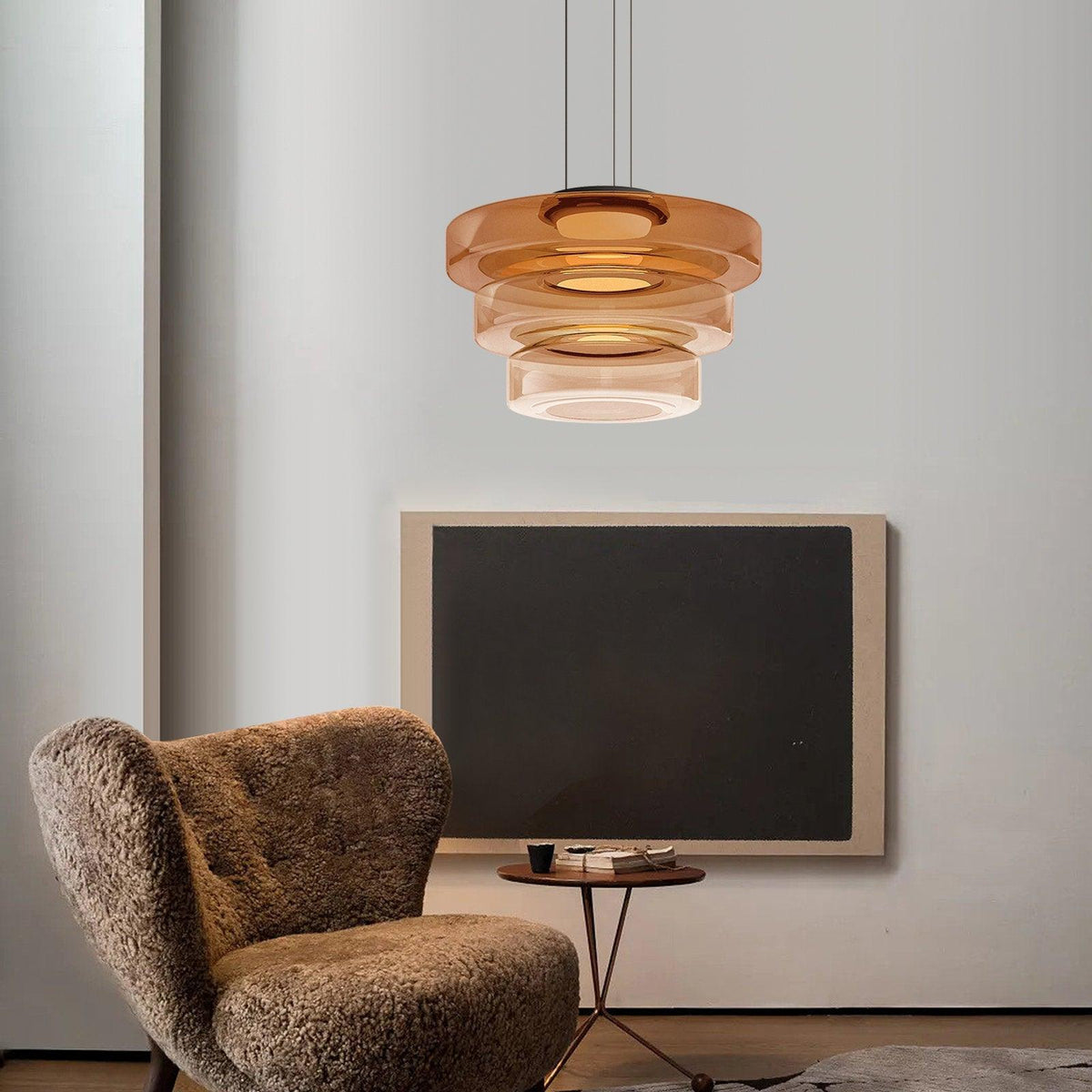 Lioralaine hanglamp glazen cirkels meervoudig niveau