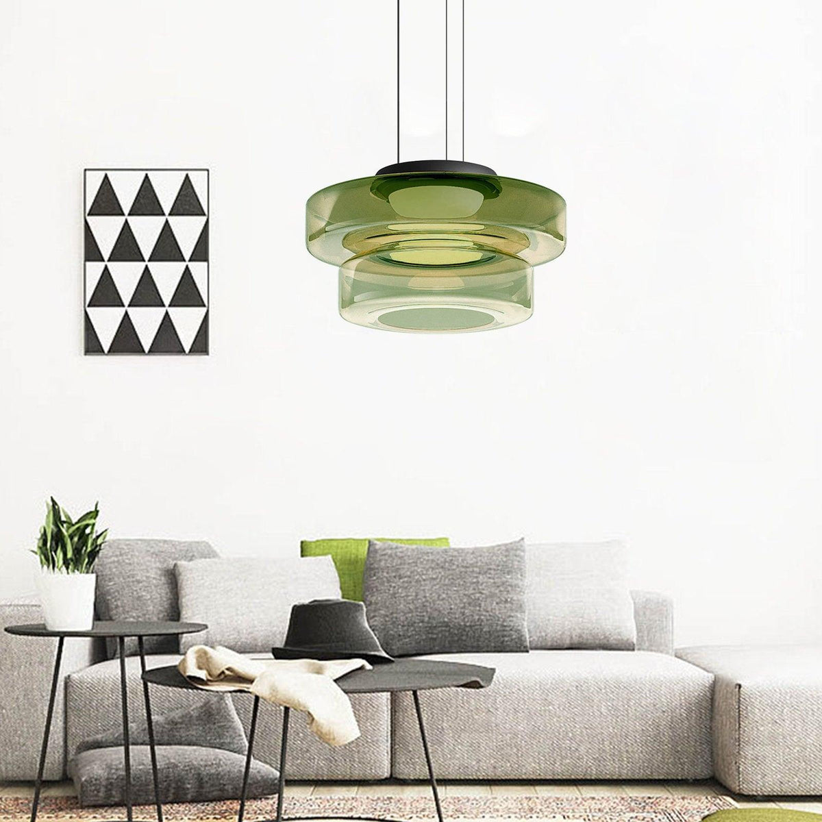 Lioralaine hanglamp glazen cirkels meervoudig niveau