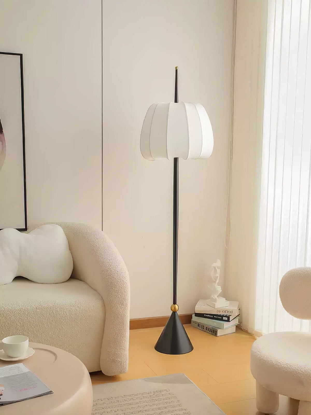 Pick Minimalistische vloerlamp van stof