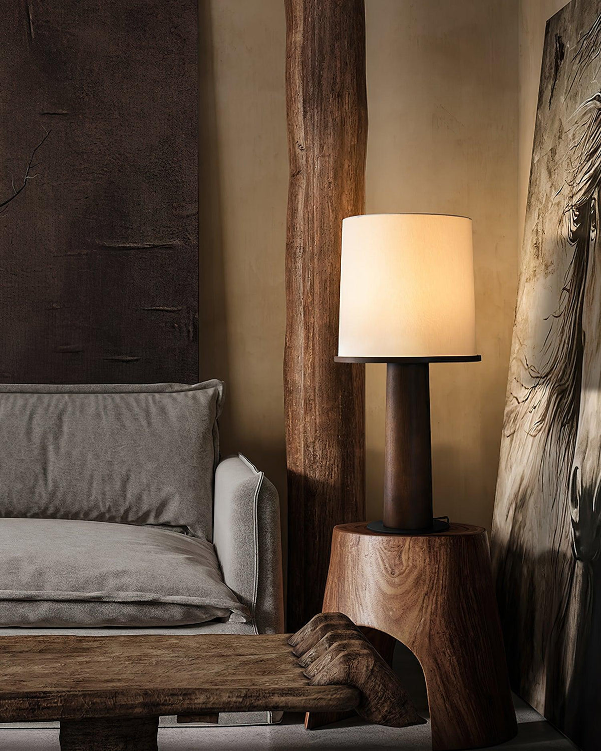 Jennifer Moderne tafellamp van hout