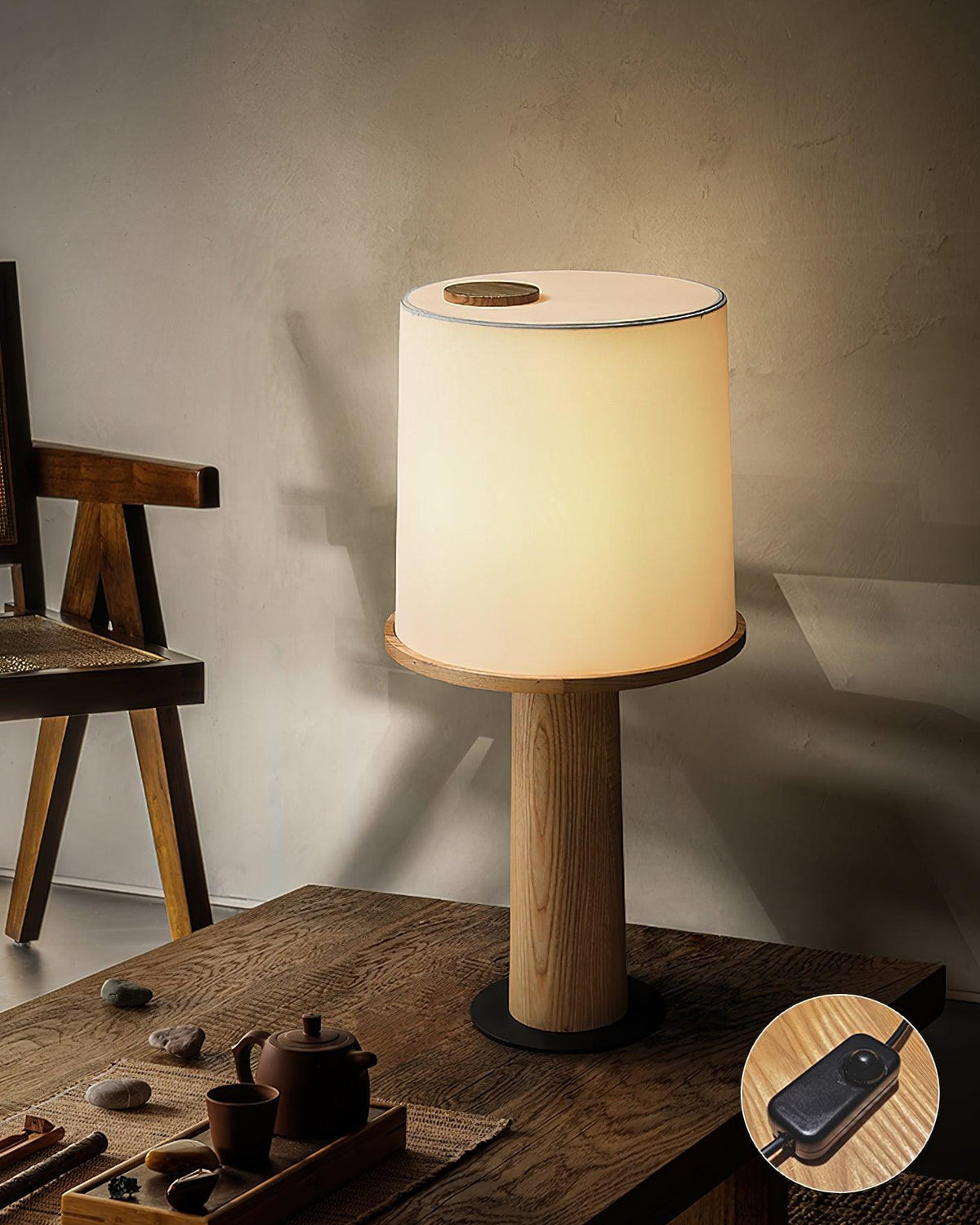 Jennifer Moderne tafellamp van hout