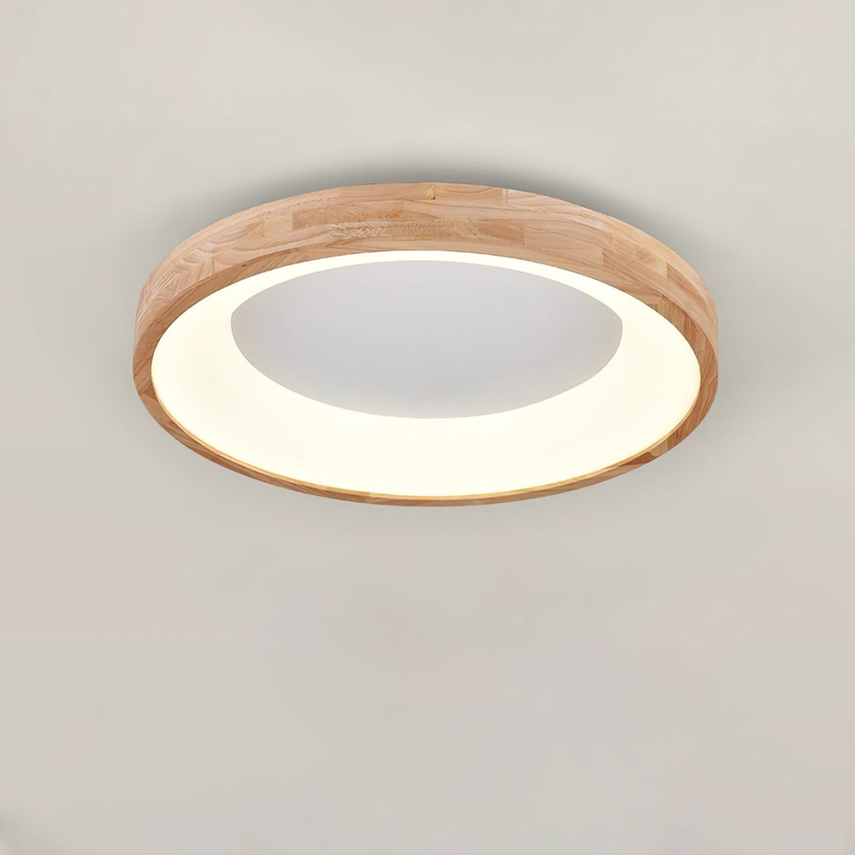 Uphae Moderne plafondlamp van hout met minimalistisch vierkant ontwerp