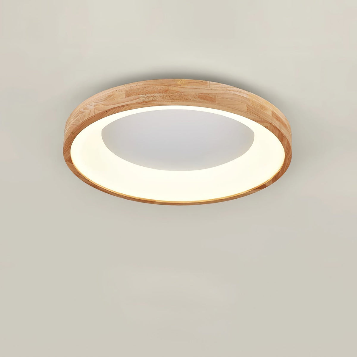 Uphae Moderne plafondlamp van hout met minimalistisch vierkant ontwerp